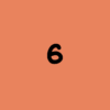 Nummer 6 in einem Kreis