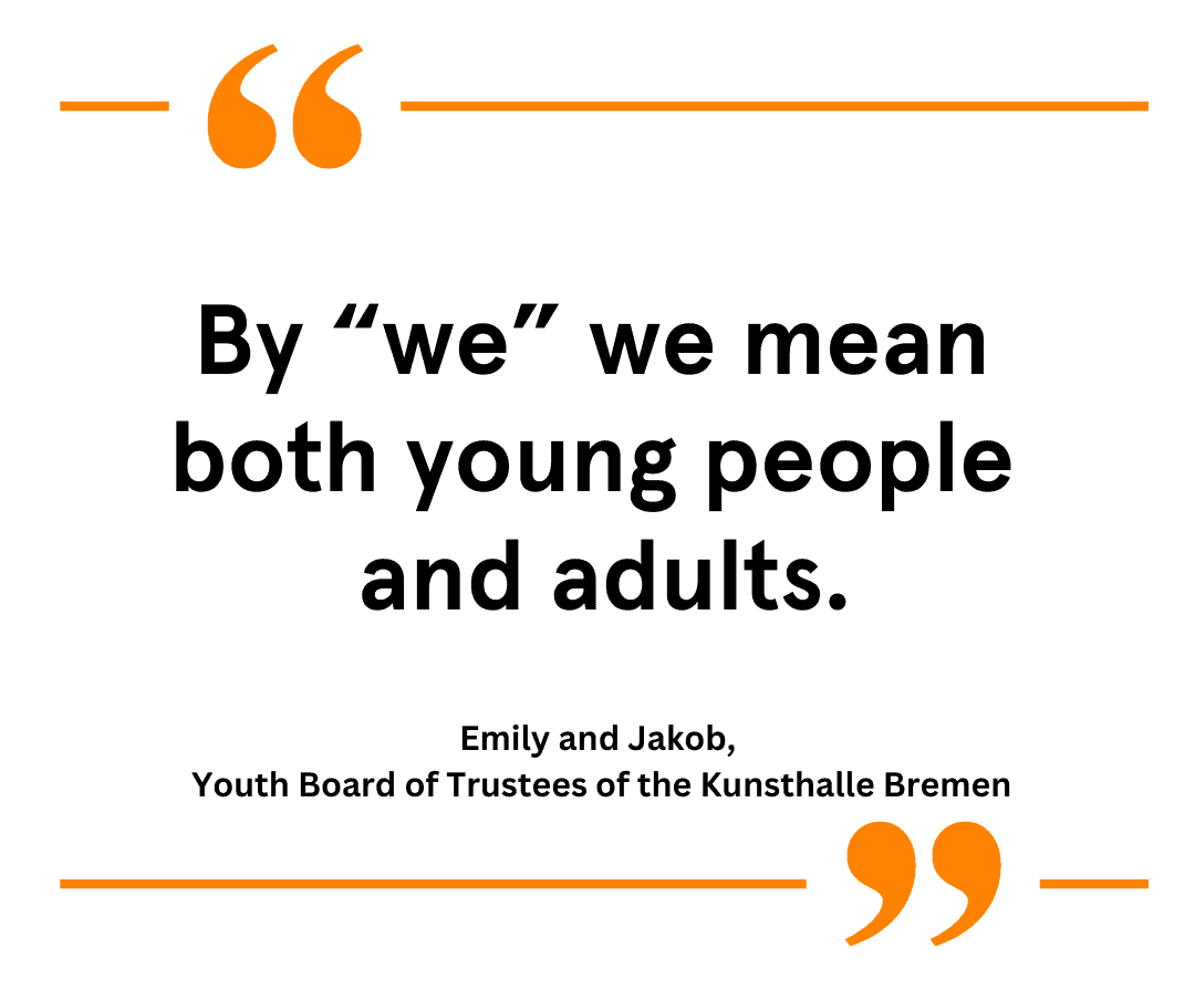 Diskursreihe Zitat_3_Emily_Jakob_engl Quote: By "we" we mean both young people and adults