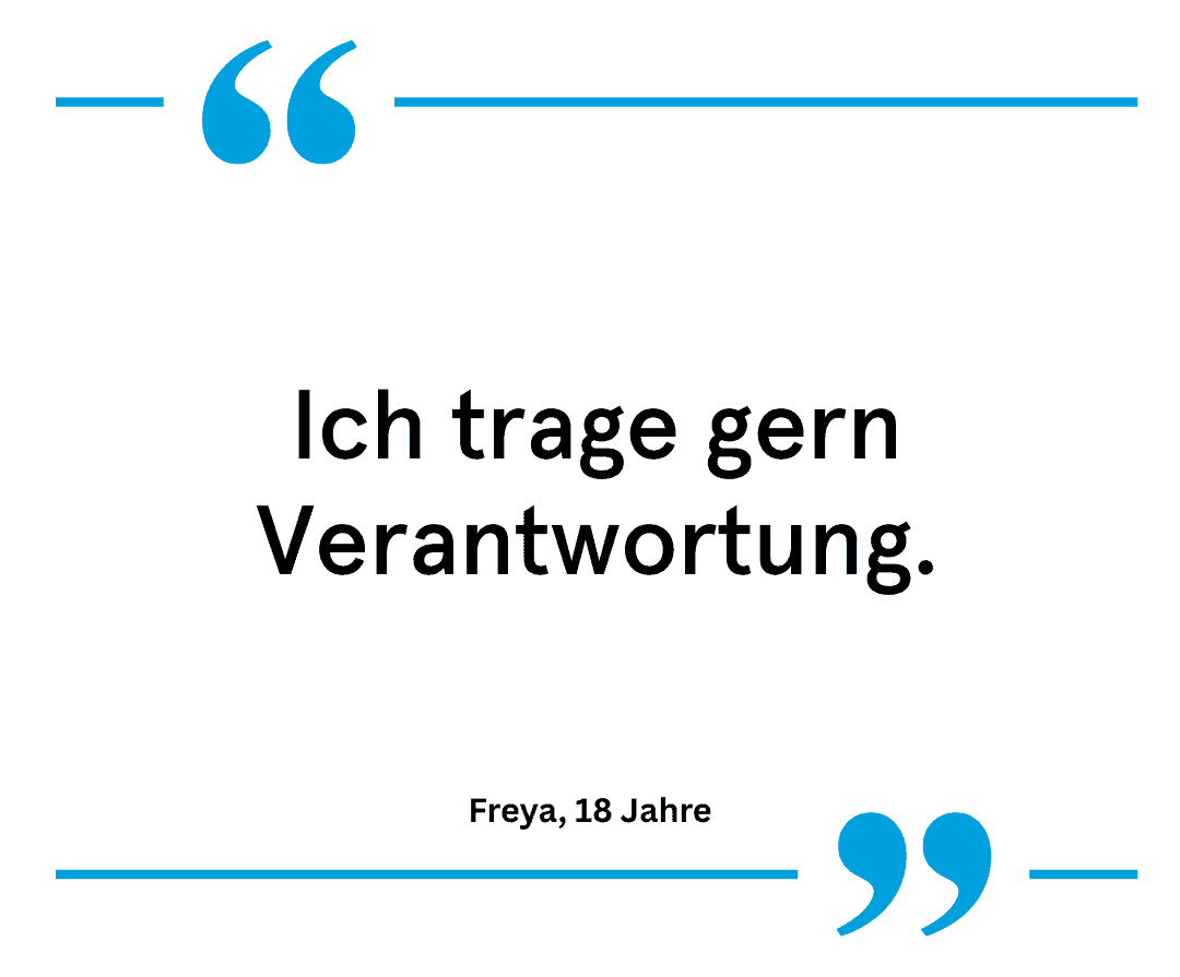 Zitat: Ich trage gern Verantwortung.