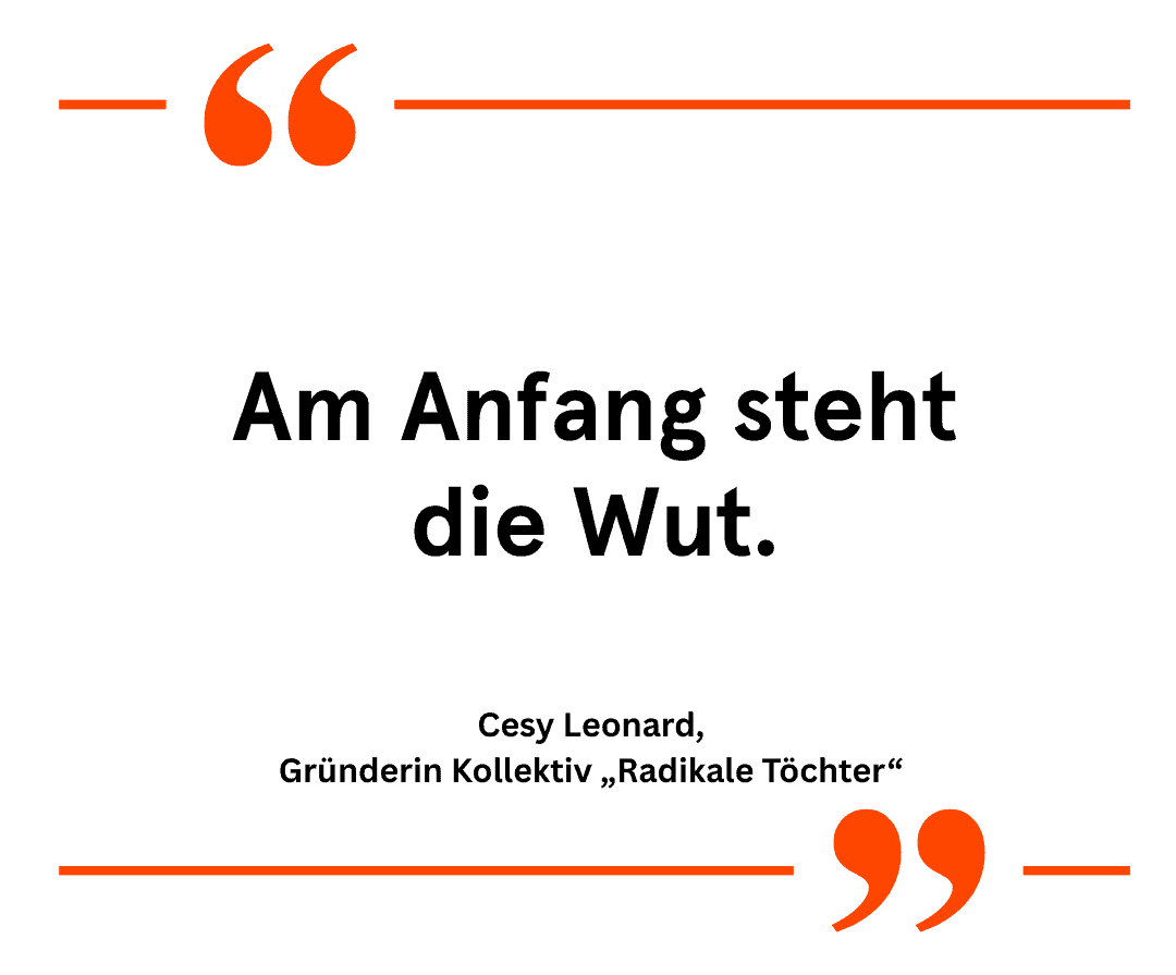 Zitat: Am Anfang steht die Wut.