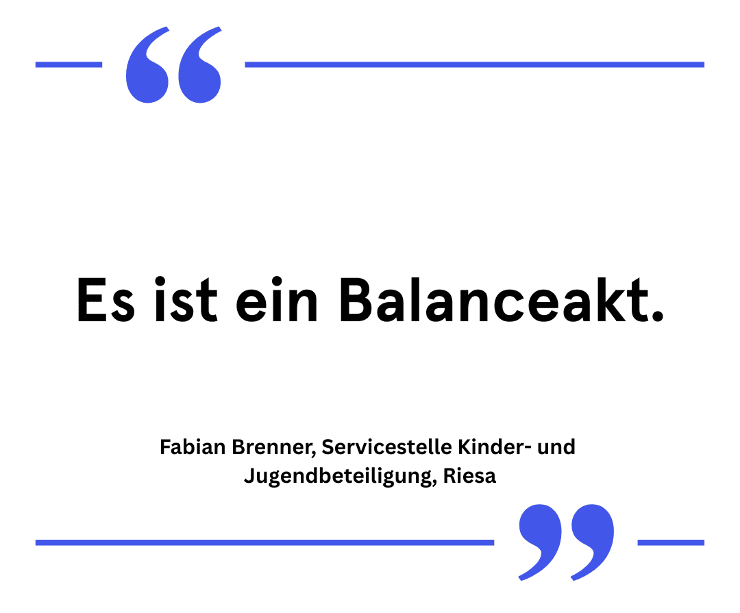 Zitat: Es ist ein Balanceakt.