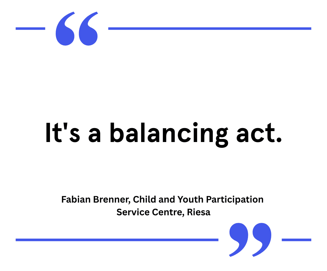 Diskursreihe_1_Zitat_Fabian Brenner_engl Quote: It's a balancing act.